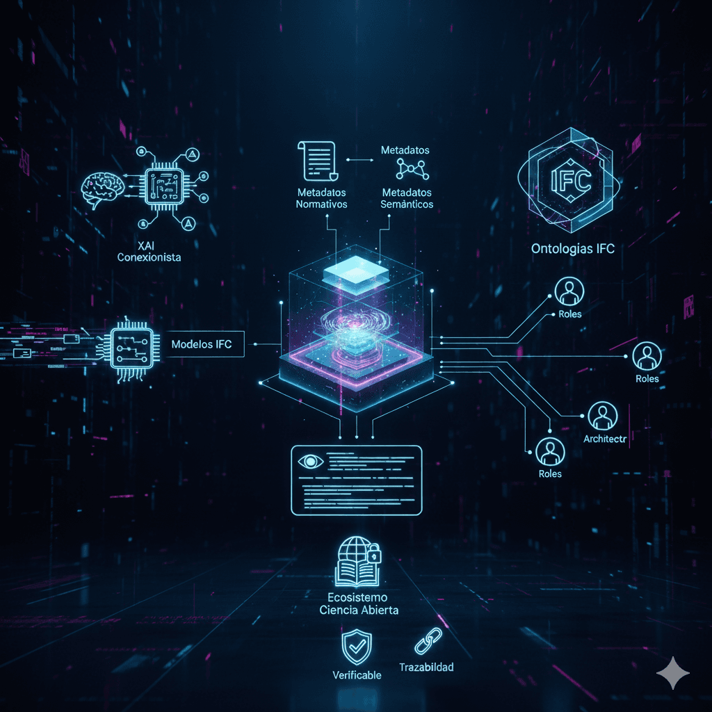 Knowledge graph representing relationships in a BIM model.